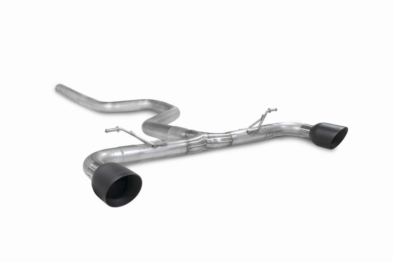 Scorpion GPF-back udstødning til Ford Focus, Daytona Ceramic, set skråt bagfra