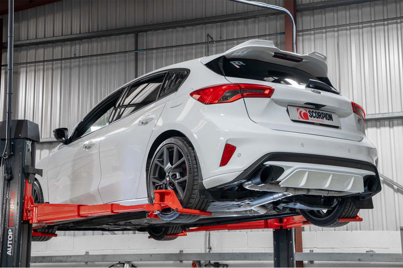 Scorpion GPF-back udstødning til Ford Focus, Daytona Ceramic, set fra siden