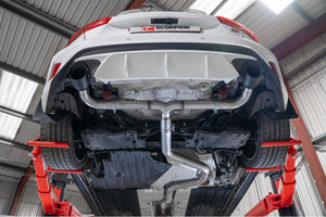 Scorpion GPF-back udstødning til Ford Focus, Daytona Ceramic, set nedefra