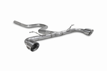 Scorpion GPF-back udstødning til Ford Focus, Daytona, set skråt bagfra