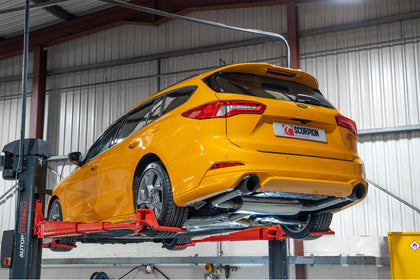 Scorpion GPF-back udstødning til Ford Focus, Daytona Ceramic, set fra siden