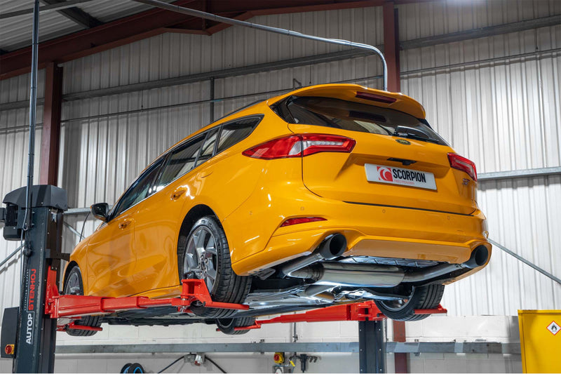 Scorpion GPF-back udstødning til Ford Focus, Daytona Ceramic, set fra siden