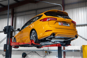 Scorpion GPF-back udstødning til Ford Focus, Daytona, set fra siden