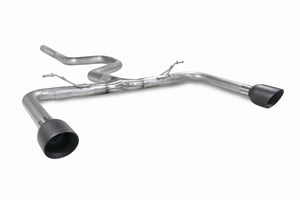 Scorpion GPF-back udstødning til Ford Focus, Daytona Ceramic, set skråt bagfra