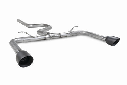Scorpion GPF-back udstødning til Ford Focus, Daytona Ceramic, set skråt bagfra