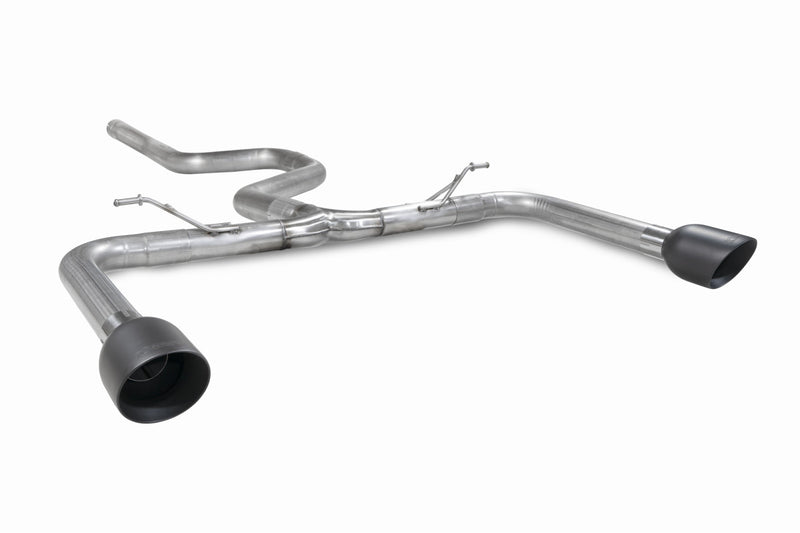 Scorpion GPF-back udstødning til Ford Focus, Daytona Ceramic, set skråt bagfra