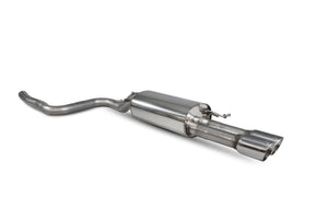 Scorpion GPF-back udstødning til Ford MK8.5 Fiesta, Daytona, set skråt bagfra