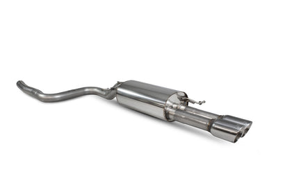 Scorpion GPF-back udstødning til Ford MK8.5 Fiesta, Daytona, set skråt bagfra