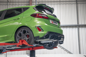 Scorpion GPF-back udstødning til Ford MK8.5 Fiesta, Daytona, set fra siden