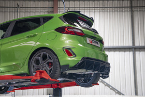 Scorpion GPF-back udstødning til Ford Fiesta ST MK8.5 med ventiler, set fra siden