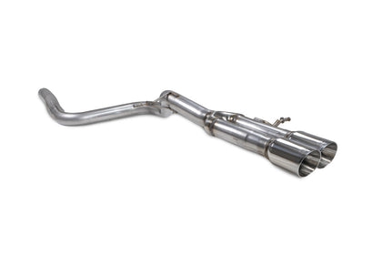 Scorpion GPF-back udstødning til Ford MK8.5 Fiesta, Daytona, set skråt bagfra