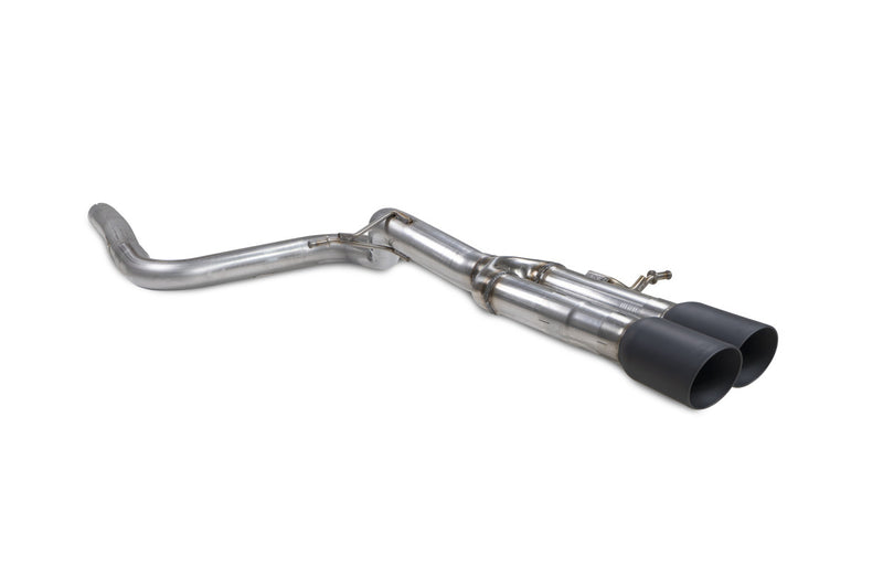 Scorpion GPF-back udstødning til Ford MK8, Daytona Ceramic, set skråt bagfra