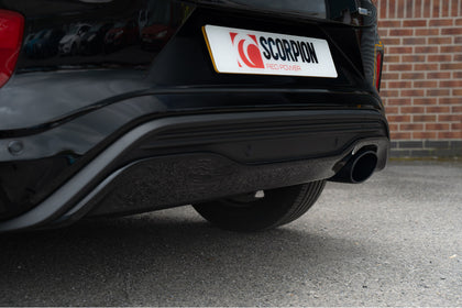 Scorpion GPF-back udstødning til EVO R – ikke-resoneret, EVO R Ceramic, endrør tæt på