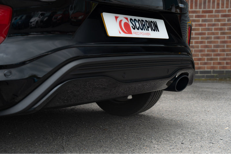 Scorpion GPF-back udstødning til EVO R – ikke-resoneret, EVO R Ceramic, endrør tæt på