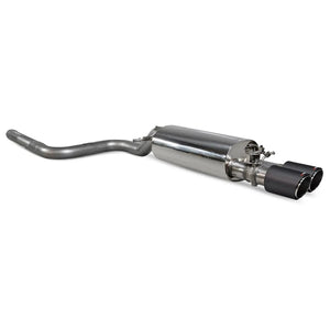 Scorpion GPF-back udstødning til Ford Fiesta ST MK8.5 med ventiler, set skråt bagfra