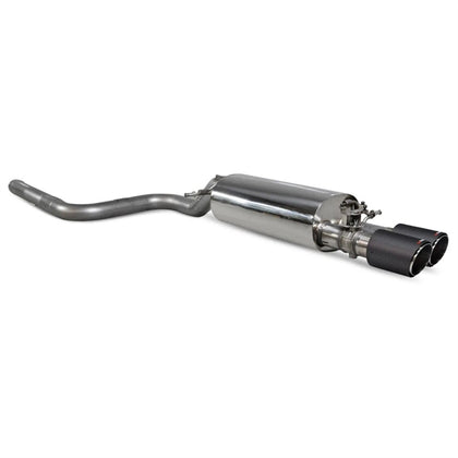 Scorpion GPF-back udstødning til Ford Fiesta ST MK8.5 med ventiler, set skråt bagfra