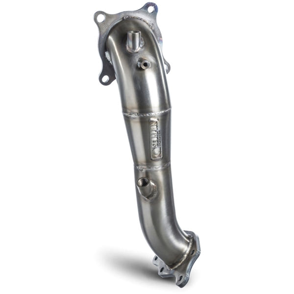 Scorpion downpipe med sportskatalysator, set skråt bagfra