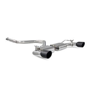 Scorpion GPF-back udstødning til Hyundai I30 med ventiler, Indy Ceramic, set skråt bagfra