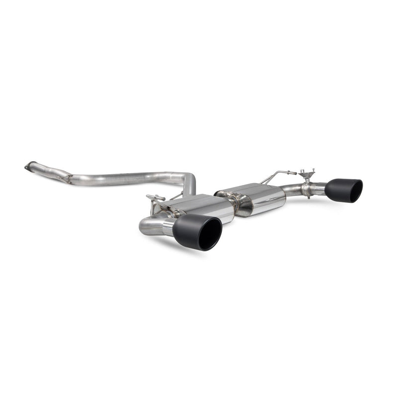 Scorpion GPF-back udstødning til Hyundai I30 med ventiler, Indy Ceramic, set skråt bagfra