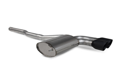 Scorpion GPF-back udstødning til Mini Cooper – ikke-resoneret, Daytona Ceramic, set skråt bagfra