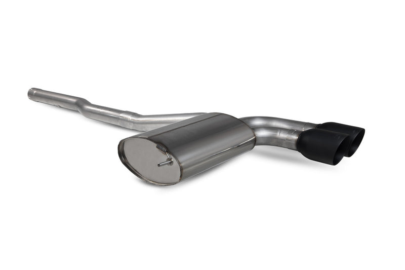 Scorpion GPF-back udstødning til Mini Cooper – ikke-resoneret, Daytona Ceramic, set skråt bagfra