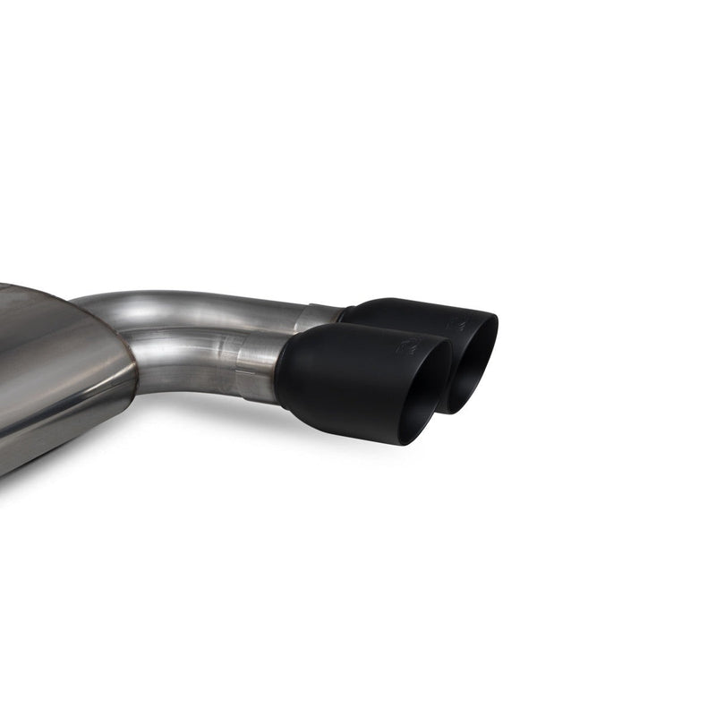Scorpion GPF-back udstødning til Mini Cooper – ikke-resoneret, Daytona Ceramic, endrør tæt på