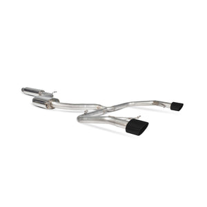 Scorpion cat-back udstødning til Seat Leon – resoneret, Daytona Ceramic, set skråt bagfra