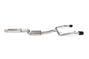 Scorpion cat-back udstødning til Seat Leon – resoneret, Daytona Ceramic, set fra siden