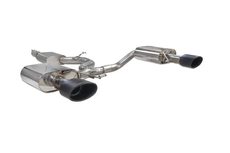 Scorpion GPF-back udstødning til Seat Leon – resoneret, EVO R Ceramic, set skråt bagfra