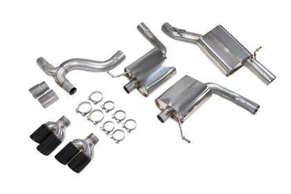 Scorpion GPF-back udstødning til Seat Leon – resoneret, Daytona (quad) Ceramic, kit_top