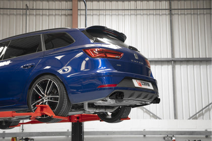 Scorpion GPF-back udstødning til Seat Leon – resoneret, Daytona (quad) Ceramic, set fra siden