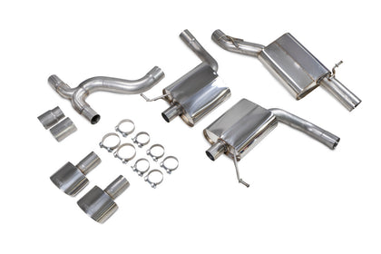 Scorpion GPF-back udstødning til Seat Leon – resoneret, EVO R, kit_top