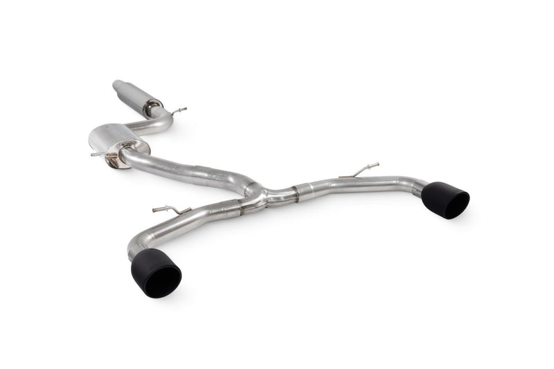 Scorpion GPF-back udstødning til CUPRA Leon 245 – resoneret, Indy Ceramic, set skråt bagfra
