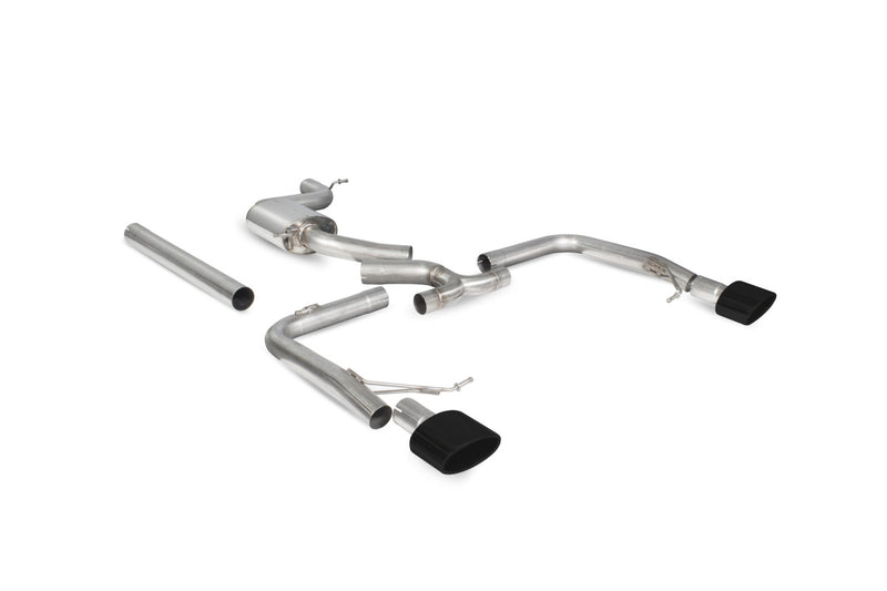 Scorpion cat-back udstødning til Seat Leon – ikke-resoneret, EVO R Ceramic, kit_top