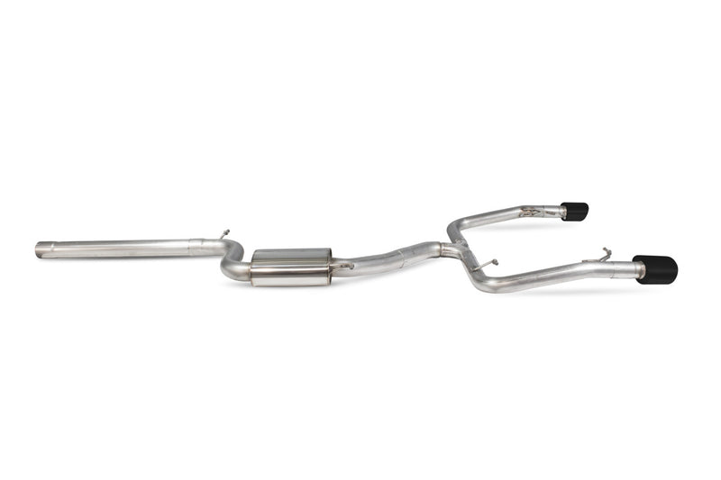 Scorpion cat-back udstødning til Seat Leon – ikke-resoneret, EVO R Ceramic, set fra siden
