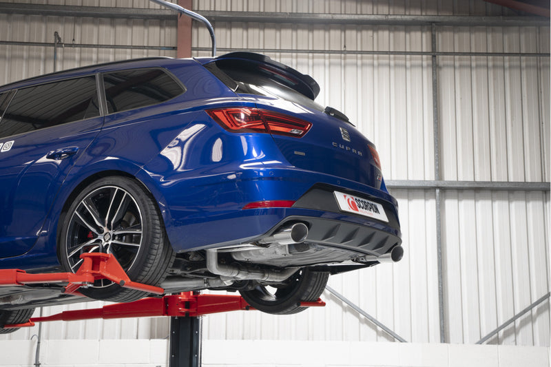 Scorpion GPF-back udstødning til Seat Leon – ikke-resoneret, EVO R, set fra siden