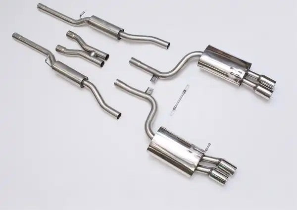 Milltek cat-back udstødning til Audi S4 4.2 V8 quattro B7 Sedan, Avant, & Cabriolet, resoneret