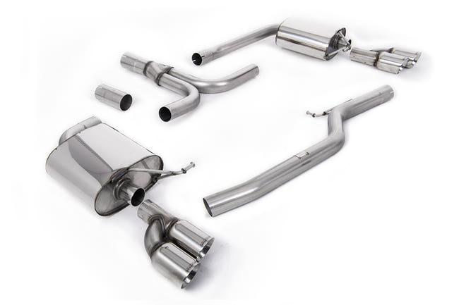 Milltek cat-back udstødning til Audi A5 Cabriolet 3.0 TDi (DPF) quattro, polerede tips – billede 2