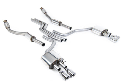 Milltek cat-back udstødning til Audi S6 4.0 TFSI C7 quattro, ikke-resoneret, polerede tips – billede 3