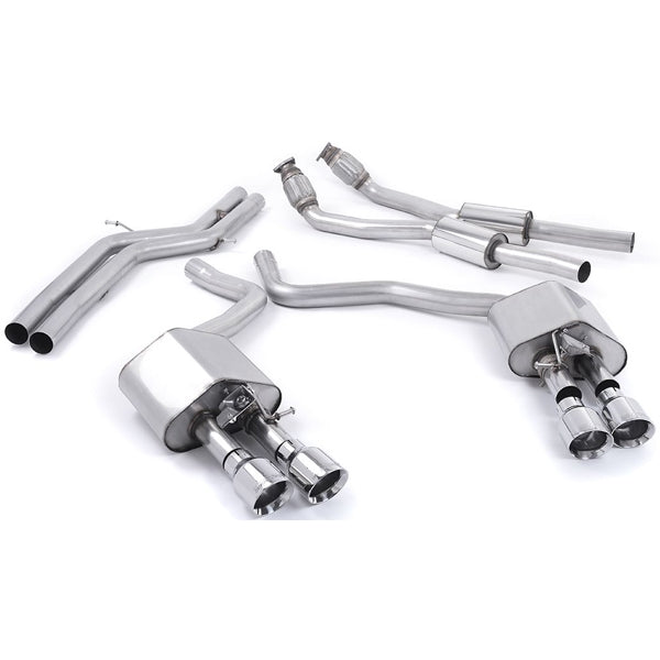 Milltek cat-back udstødning til Audi S7 Sportback 4.0 TFSI quattro S tronic, ikke-resoneret, polerede tips – billede 6