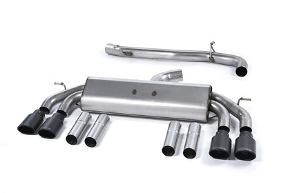 Milltek cat-back udstødning til Audi S3 2.0 TFSI quattro Sedan & Cabrio 8V/8V.2, race, sorte tips – billede 3