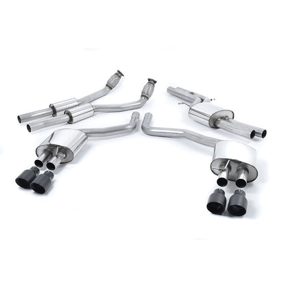 Milltek cat-back udstødning til Audi S7 Sportback 4.0 TFSI quattro S tronic, sorte tips – billede 2