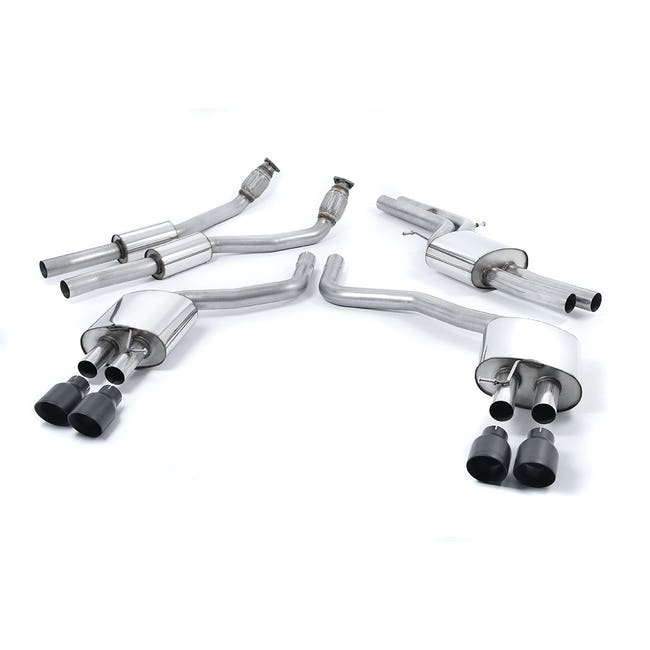Milltek cat-back udstødning til Audi S7 Sportback 4.0 TFSI quattro S tronic, sorte tips – billede 2