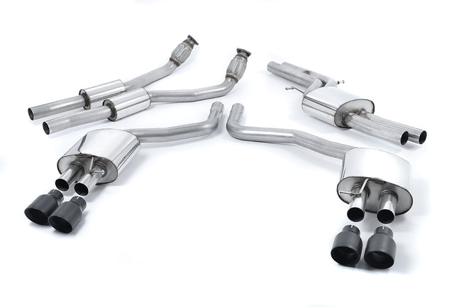 Milltek cat-back udstødning til Audi S7 Sportback 4.0 TFSI quattro S tronic, sorte tips – billede 2