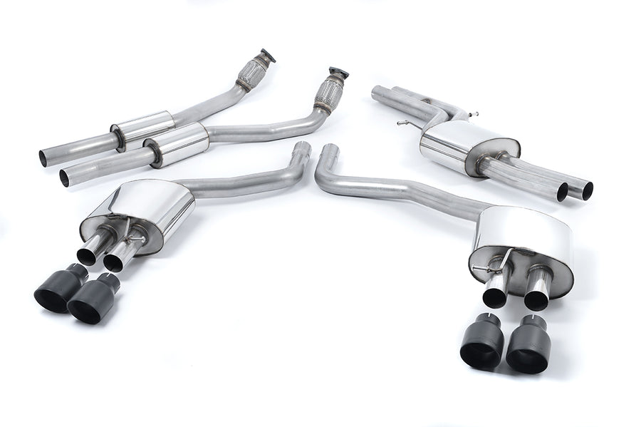 Milltek cat-back udstødning til Audi S7 Sportback 4.0 TFSI quattro S tronic, sorte tips – billede 2