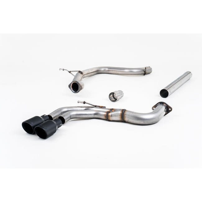 Milltek cat-back udstødning til Audi A3 2.0 TDI 184PS MQB 2WD, sorte tips – billede 2