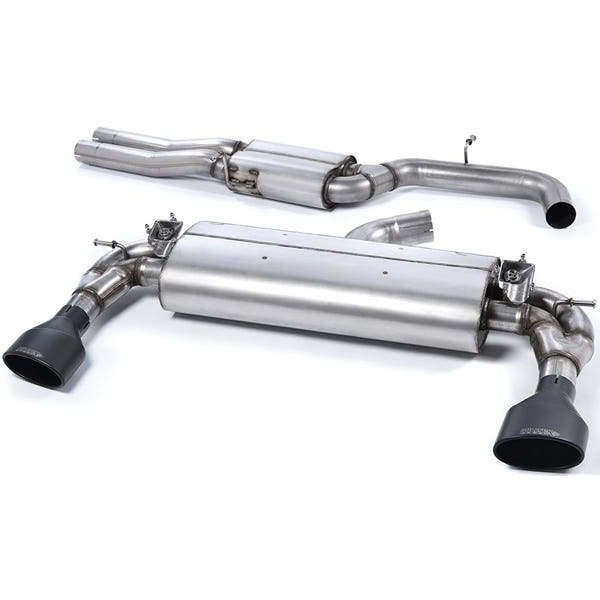 Milltek cat-back udstødning til Audi RS3 Sportback, resoneret, sorte tips – billede 2