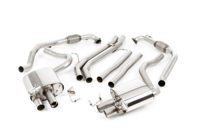 Milltek cat-back udstødning til Audi S4 3.0 Turbo V6 B9 - Sedan & Avant, ikke-resoneret, sorte tips – billede 11