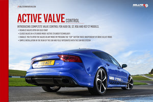 Milltek Active Valve Control til Audi S5 3.0 V6 Turbo Sportback kun B9