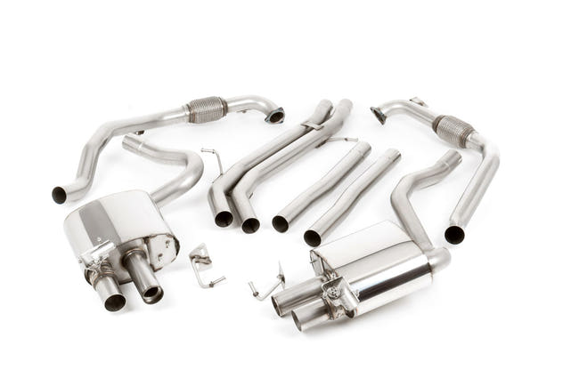 Milltek Cat-Back udstødning – Audi S5 3.0 V6 Turbo Coupe kun B9 – ikke-resoneret – produktbillede 1